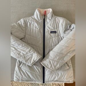 Reversible Patagonia Silver Quilted Jacket